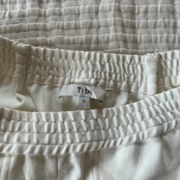 Tibi Chalky Drape Plashet Jogger- Regular- White- SR - Picture 5 of 13